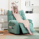 DYHOME Rocking Recliner Chair, Green Swivel Massage Rocker Recliner Chair with Heated, Electric Recliner Chairs for Adults, Modern Lazy Boy Single Lounge Sofa for Living Room,Bedroom, Nursery DYHOME