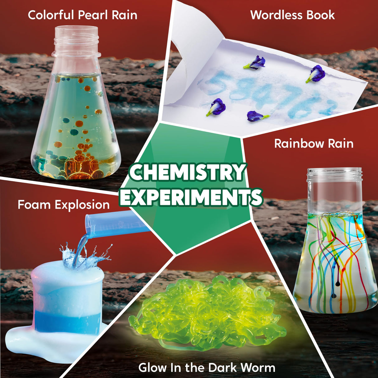 Klever Kits Amazing Science Kits- 85+ Experiments Educational Toys, STEM Activities with Erupting Volcano and Growing Crystal Tree for Kids Aged 6 7 8+ Klever Kits