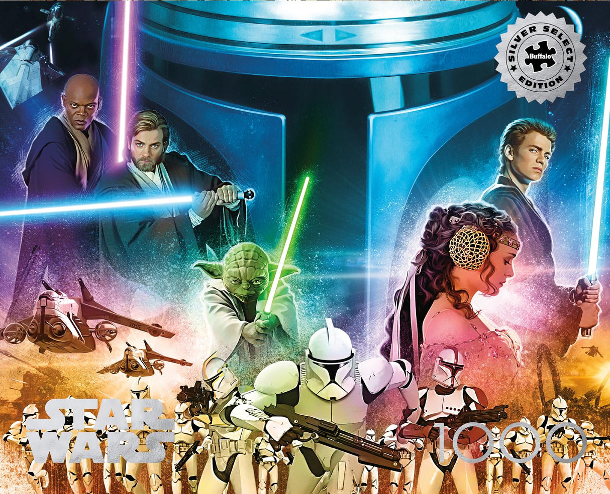 Buffalo Games - Silver Select - Star Wars - I Will be The Most Powerful Jedi Ever. - 1000 Piece Jigsaw Puzzle for Adults -Challenging Puzzle Perfect for Game Nights - Puzzle Size 26.75 x 19.75 Buffalo Games