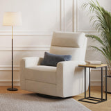 Nurture& The Glider Plus - Premium Nursery Power Recliner | Swivel Chair with Adjustable Head Support and Adjustable Lumbar Support | Built-in USB - The Ultimate Comfort for Nursing, Relaxing (Ivory) Nurture&