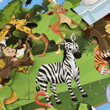 Jumbo Floor Puzzle for Kids, Large Jigsaw Puzzles 35 Piece for Kids Ages 3-5,Preschool Learning & Education Toys, Gifts for 4-8 Year Old Boys and Girls (Grassland Animal) paperstory