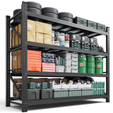 Letaya 71.3" W Metal Storage Shelves,5000LBS Heavy Duty Garage Shelving Units, 4 Tier Adjustable Utility Rack Shelf,Large Industrial Shelves,for Shop,Warehouse,Basement (71.3" W x 24" D x 70" H) Letaya