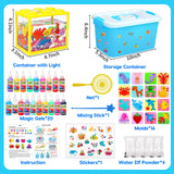 Magic Water Elf Toy Kit, Aqua Fairy Water Gel Kit for Kids with 20 Magic Gel &16 Shape Molds-DIY Elf Kits Make Your Own Water Pets Arts and Crafts for Kids 4-6 7 8 9 10 Year Old Boy Girl Gifts Basytodio