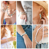 LZOUOWO 5300 Clay Beads Bracelet Making Aesthetic Kit, Polymer Heishi Preppy Letter Beads for Friendship Bracelet, Pearl Disc Beads Charms for Jewelry Making, DIY Creative Gift for Girls 8-12 Teens LZOUOWO