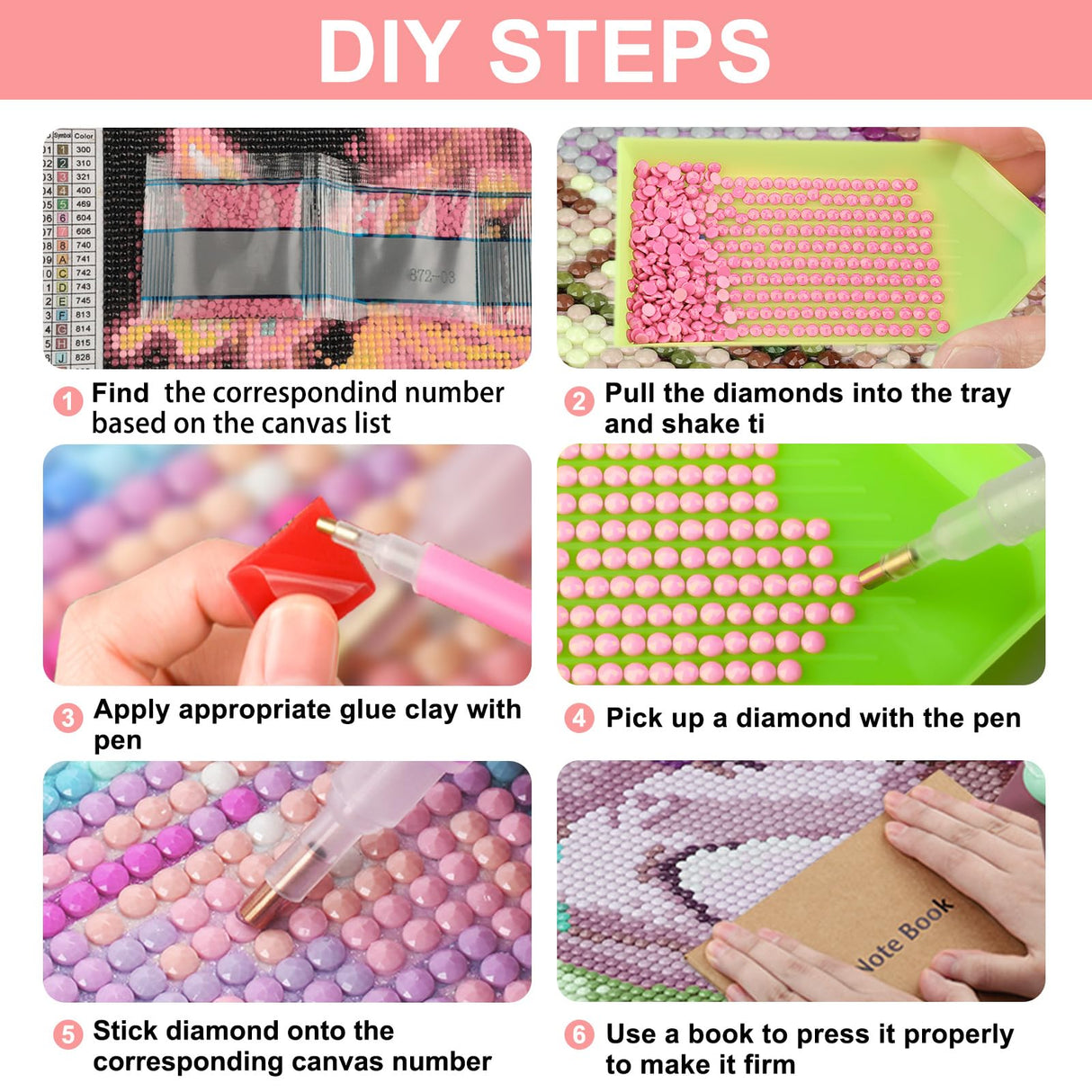 SENQAO Wave Diamond Painting Kits for Adults, Sunset Diamond Art Paintings Kit for Beginners, 5D Full Drill Diamand Paintings Kits, Gem Art Crafts for Adults Wall Decor 12x16inch (Cherry Blossom Tree) SENQAO