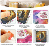 Axquilon Diamond Art Kits for Adults - 3 Pack Sun and Moon Diamond Painting Kits for Adults, 5D Round Full Drill Gem Art Paint by Diamonds Pictures DIY Crafts Kits 12x12inch Axquilon