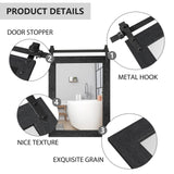 Farmhouse Bathroom Mirror for Over Sink 22”x32” Black, Rustic Western Barn Decor Bathroom Vanity Mirror, Wall Mirror for Bathroom, Living Room, Bedroom, Entryway Menscha