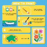 ACANDYL Flower DIY Paint by Numbers Kit for Adults Paint by Number for Adults Beginner Canvas Painting by Number Pink Peony Rose DIY Acrylic Oil Painting on Canvas Arts Craft Decoration 16x20 Inch ACANDYL