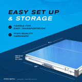 PRO SPIN Ping Pong Table - 6 x 3.5 ft Wide Mid-Size, Foldable | Complete Set with High-Performance Ping Pong Paddles & Balls | 100% Pre-Assembled | Outdoor, Weatherproof, Portable Table Tennis Table PRO SPIN