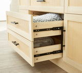 TrendTerrace Natural Rattan Armoire Wardrobe Closet Wood with 4 Doors 4 Drawers 2 Mirrors Hanging Rod and Shelves Large Clothes Storage Cabinet for Bedroom Pantry 62.99''W x 18.9''D x 70.86''H TrendTerrace