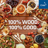 Disposable Wooden Cutlery Set - 100% Home Compostable - 100 Mix - (40 Forks, 40 Spoons and 20 Knives) 6.5", Bamboo Utensils Alternative, Eco-Friendly, Organic, Sustainable and Carbon Neutral Certified WOODABLE