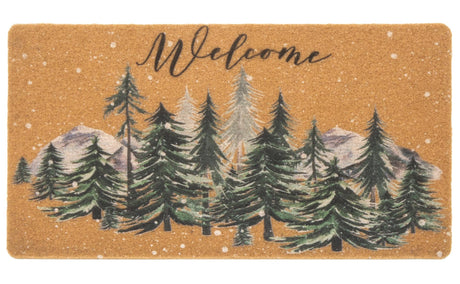 Christmas-Welcome Door-Mats Coir-Doormats - Non-Slip Front Door Mat Seasonal Winter Christmas Holiday Doormat for Indoor Outdoor Entrance Decor 17 X 29 Inch FGSS