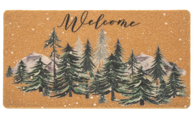 Christmas-Welcome Door-Mats Coir-Doormats - Non-Slip Front Door Mat Seasonal Winter Christmas Holiday Doormat for Indoor Outdoor Entrance Decor 17 X 29 Inch