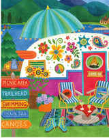 Ceaco - 5 in 1 Multipack - Happy Camper - (2) 300 Piece, (2) 500 Piece, (1) 750 Piece Jigsaw Puzzles Ceaco