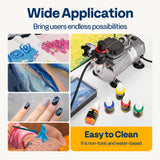 VIVOHOME 24 Color Airbrush Paint Set, Acrylic Air Brush Paints Ready to Spray (No Thinner Needed), Water Based Painting Colors for Artist and Beginners, Includes 6 Neon Color, 20 ml/0.68 Fl Oz VIVOHOME