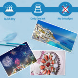 Uinkit 37lb Thin Flyer Paper Glossy 8.5x11 Inkjet 100 Sheets Single Side DIY Chip Bag 135gsm Photos Picture for Inkjet Printer with Dye Ink Letter size A4 Brochure Uinkit