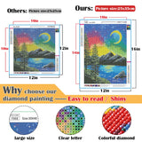 TINY FUN 12 Pack Diamond Painting Kits for Adults 5D Diamond Art Kit Paint by Number for Beginners, DIY Paint with Round Full Drill Diamonds Paintings Gem Art for Home Wall Decor Gift (12X16 Inch TINY FUN