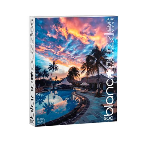 Buffalo Games - blanc - Nala Rinaldo - Bali Sunset - 500 Piece Jigsaw Puzzle For Adults -Challenging Puzzle Perfect for Game Nights - Finished Size is 21.25 x 15.00 Buffalo Games