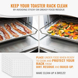 Parchment Paper Sheets for Toaster Oven Air Fryer 9 x 11 Compatible with Gowise, Cuisinart, Black Decker, Emeril Lagasse, Breville + More, Perforated Non-Stick Paper Liners for Cooking on Oven Rack INFRAOVENS
