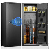 Bonusall 10-12 Gun Safe, Gun Cabinets for Rifles and Shotguns, Quick Access Gun Safes for Rifles with Digital Keypad,Adjustable Shelves & Handgun Pockets Bonusall
