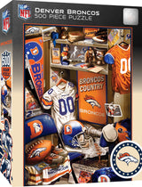 MasterPieces Game Day 500 Piece Jigsaw Puzzle for Adults - NFL Denver Broncos Locker Room - 15"x21" Masterpieces