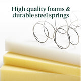 ZINUS 12 Inch Foam and Spring Hybrid Mattress [New Version], Full, Fiberglass Free, Medium Firmness, Durable Support, Certified Safe Foams & Fabric, Mattress in A Box ZINUS