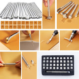 Leather Working Tools Craft Kit for Carving Stamping Sewing Punching Cutting with Storage Bag Professional Leather Tooling kit for DIY Crafting TEKCHIC