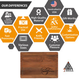 Personalized Cutting Board for Kitchen, Couple, Men, Women, Parent Gift, Custom Names Wood Chopping Board or Sign, Walnuts, Beautiful Wedding, Bridal Shower, House Warming, Engagement, Registry Gifts 7th Hill