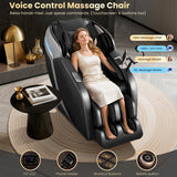 2026 4D Massage Chair, Shiatsu Massage Chair Full Body Recliner 50" SL-Track w/Heat, Body Scan, Zero Gravity, 18 Auto Modes, Foot Massage, Extendable Footrest, Bluetooth, APP & AI Voice Control GOLD TIME