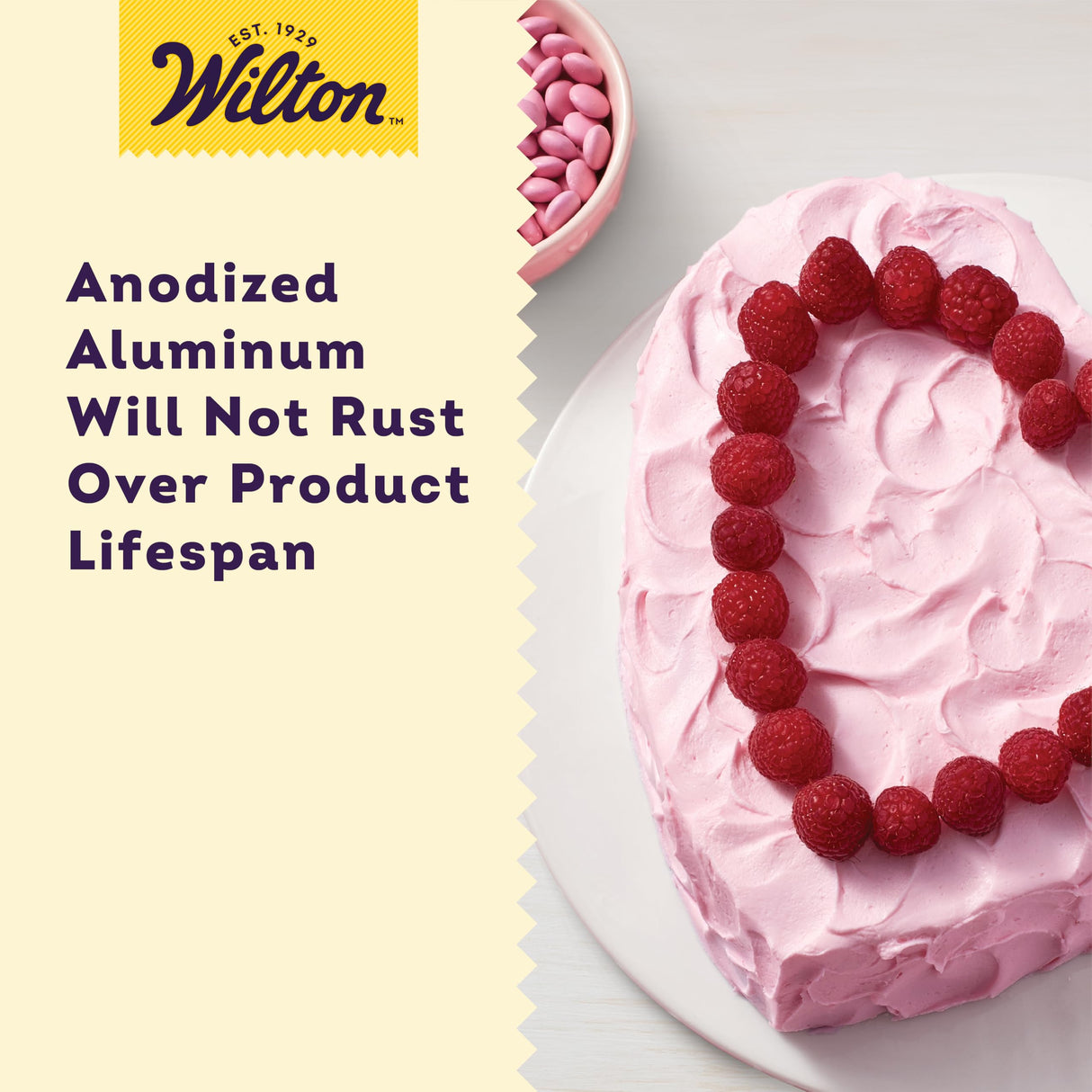 Wilton Decorator Preferred Heart Shaped Cake Pan, 8-In. Baking Pan for Lovely Cakes, Aluminum Wilton