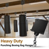 1200lb Heavy Punching Boxing Bag Hanger, 360° Beam Punching Bag Hanger, Rafter Heavy Bag Mount Hook, Punching Bag Mounting Bracket, Rotation Wall Ceiling Mount Bracket for Muay Thai,Yoga Swing,Hammock AIYOTAR
