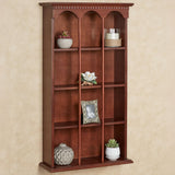Touch of Class Mackenzie Classic Cherry Vertical Curio Shelf - Handcrafted Wood - Traditional Style Decor - Elegant Display for Bedroom, Kitchen, Living Room, Foyer - 36 Inches High Touch of Class