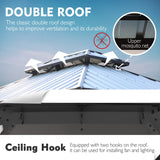 Kozyard 10'x12' Hardtop Gazebo - Permanent Metal Pavilion with Netting Shaded Curtains for Patio, Backyard, and Deck - Galvanized Steel Outdoor Aluminum Canopy, Double Roof Gazebo (Grey) Kozyard