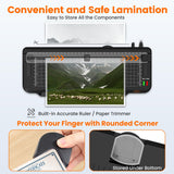 Laminator Machine,4 in 1 VidaTeco 9-inch Laminating Machine,2-Min Preheat,Thermal Cold Laminator with Laminating Sheets 20 pcs,Built-in Paper Cutter,Corner Rounder,Lamination for Home School VidaTeco