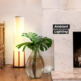 Brightech Parker Paper Lantern Floor lamp, 48 Inch Tall Lamp with Wood Frame, Asian Design for Bedroom, Decorative Tower Shade Lamp for Living Rooms & Offices, Great Living Room Décor Brightech