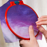 Macarrie 6 Pieces Aida Cloth 14 Count Embroidery Fabric 11.81 x 17.72 Inch Cross Aida Sky Printed Patterns Cross Cloth Embroidery for DIY Art Craft Handwork Macarrie