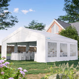 Quictent 20x20ft Party Tent Heavy Duty Outdoor Canopy Tent Carport Wedding Event Shelter BBQ Wedding Tents for Parties with Storage Bags Quictent