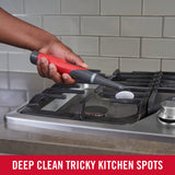 Rubbermaid Reveal Power Scrubber 18-Piece Kit, Cordless Electric Battery Powered Scrub Brush, Water Resistant, for Home/Kitchen/Bathroom/Grout/Tile/Shower/Tub Rubbermaid