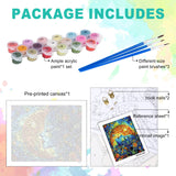 GEEHEIY Paint by Numbers Kit for Adults Beginner - Sun and Moon Adult Paint by Number Kits on Canvas, DIY Acrylic Oil Number Painting for Adults, Perfect for Home Decor Gift 16x20 Inch GEEHEIY