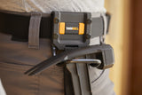 ToughBuilt - Modular Hammer Loop - Durable Hammer Holder/Holster/Catch Clips on Any Belt or Pocket, Extreme-Duty Steel Loop/Metal Ring, Unique Power Cord MGMT, Heavy-Duty Construction - (TB-52) ToughBuilt
