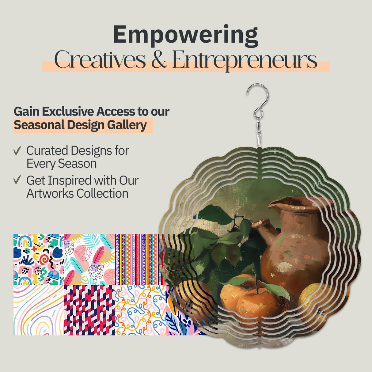 The Blank Station - 10 inch Sublimation Wind Spinner Blanks w/Customizable Felt Envelopes - Aluminum Metal Wind Spinner Outdoor Art - 3D Kinetic Sculpture Wind Spinners for Sublimation - 5 Pack The Blank Station