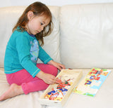 TOWO Wooden Bear Family Dress up Puzzle Box - Sorting and Matching Jigsaw Puzzle - Wooden Sorting Toys for 3 Year Old - Wooden Puzzles for 3 Years Old Girls Toys of Wood Oxford