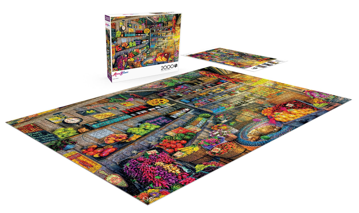 Buffalo Games - Farm Fresh - 2000 Piece Jigsaw Puzzle - WoodArtSupply