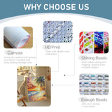 JOASURA Summer Beach Diamond Painting Kits for Adults,DIY Diamond Art Painting Round Full Drill 12x16in,5D Diamond Dots Art for Beginning Home Wall Decor JOASURA