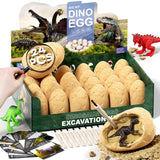Uregoio 24 Dinosaur Eggs Dig Kit Toys for Kids, Surprise Dinosaur Eggs Excavation Kit with Magnifier, Science STEM Christmas Birthday Easter Gifts for Boys Girls Age 3 4 5 6 7 8 9 10 + Years Old Uregoio