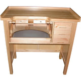 Grobet Jewelers Type Workbench - Heavy-Duty - Solid Wood Grobet