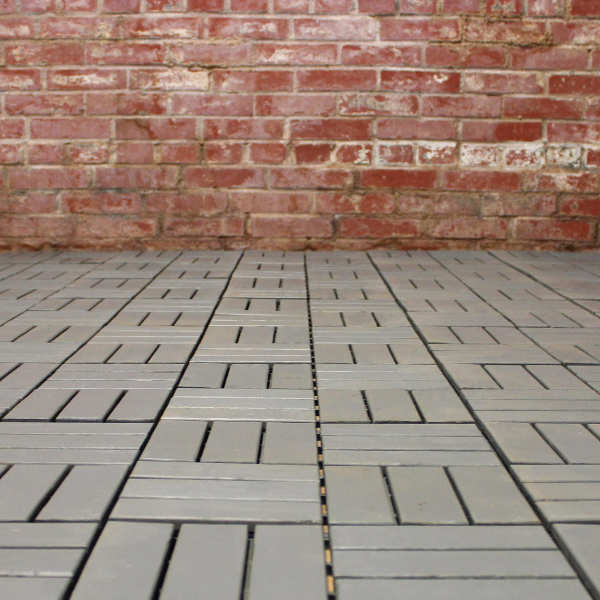 Deck Tiles - Patio Pavers - Acacia Wood Outdoor Flooring - Interlocking Patio Tiles - 12"x12" (20 Pack) - Modern Grey Finish - Checker Pattern Decking 3rd Street Inn