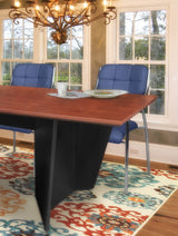 Array 120" Conference Table with Power Data Grommet- Cherry/Black Regency