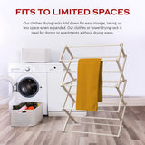 Peaceful Classics Wooden Laundry Rack - Amish Handmade Wooden Clothes Drying Rack - Foldable Drying Rack for Towel, Blanket, Linen Household Essentials - for Indoor Or Outdoor Use (52" x 36" x 16") Peaceful Classics