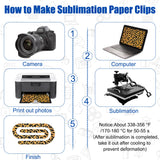 20 Pack Sublimation Paper Clips Sublimation Blank Thermal Acrylic Paperclip Mockup,4 x 2 inch Jumbo Paperclip Design for Sublimation, Creative Gift for Office, Classroom Supplies, Paperclip libfrnt